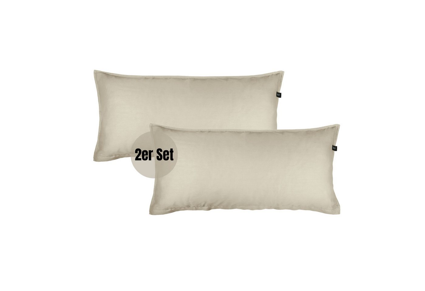 SCHÖNER WOHNEN-Kollektion Bettwäsche PLAIN Satin Bettwäsche, Baumwolle, 2 teilig, 40 x 80 cm 2er Pack in Beige SCHÖNER WOHNEN-Kollektion Bettwäsche PLAIN Satin Bettwäsche, Baumwolle, 2 teilig, 40 x 80 cm 2er Pack in Beige von SCHÖNER WOHNEN-Kollektion