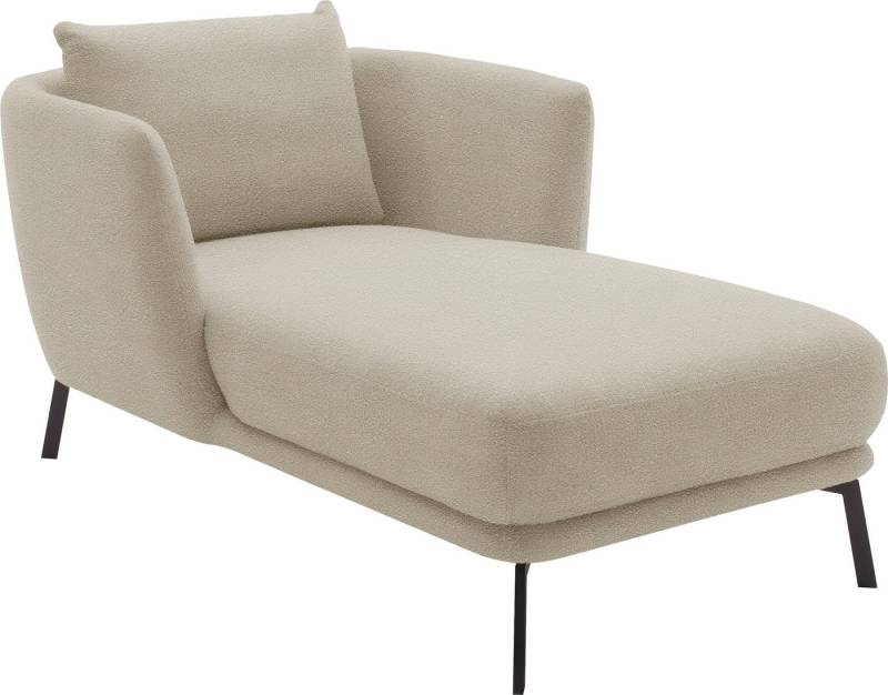 SCHÖNER WOHNEN-Kollektion Chaiselongue Pearl - 5 Jahre Hersteller-Garantie, auch in Bouclé, Maße (B/H/T): 101/71/161 cm, Füße aus Metall von SCHÖNER WOHNEN-Kollektion