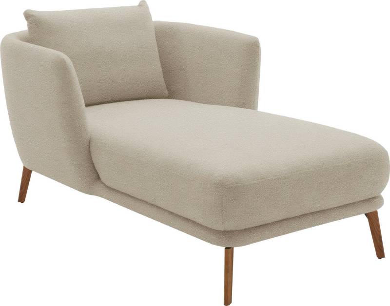 SCHÖNER WOHNEN-Kollektion Chaiselongue Pearl - 5 Jahre Hersteller-Garantie, auch in Bouclé. Füße Massivholz, Loveseat und Loungesessel, Maße (B/H/T): 101/71/161 cm von SCHÖNER WOHNEN-Kollektion