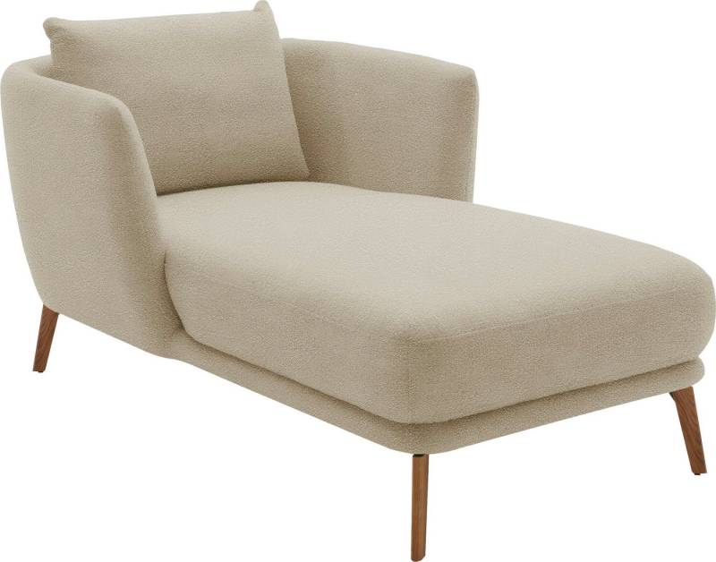 SCHÖNER WOHNEN-Kollektion Chaiselongue Pearl - 5 Jahre Hersteller-Garantie, auch in Bouclé. Füße Massivholz, Loveseat und Loungesessel, Maße (B/H/T): 101/71/161 cm von SCHÖNER WOHNEN-Kollektion