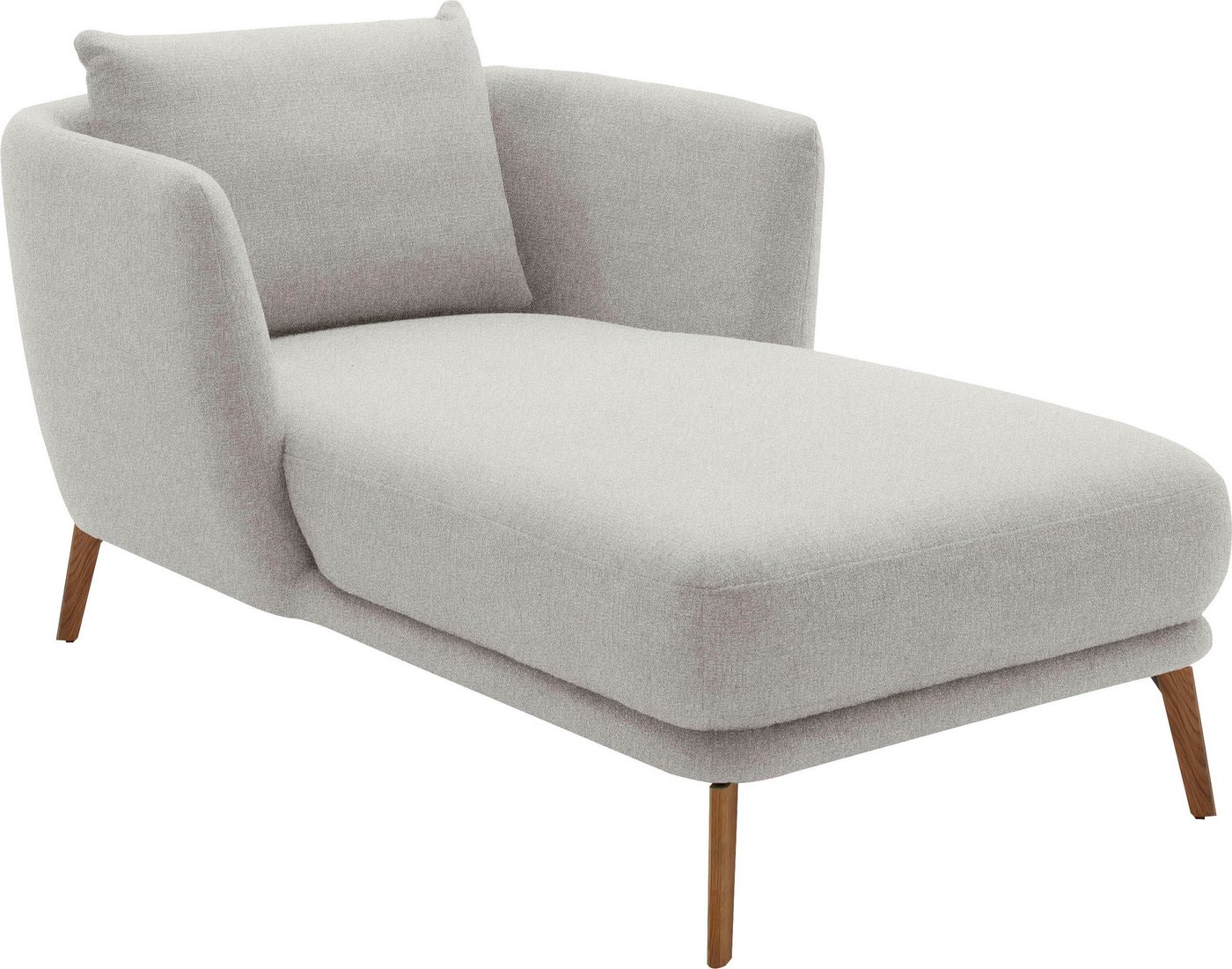SCHÖNER WOHNEN-Kollektion Chaiselongue Pearl - 5 Jahre Hersteller-Garantie, auch in Bouclé. Füße Massivholz, Loveseat und Loungesessel, Maße (B/H/T): 101/71/161 cm von SCHÖNER WOHNEN-Kollektion