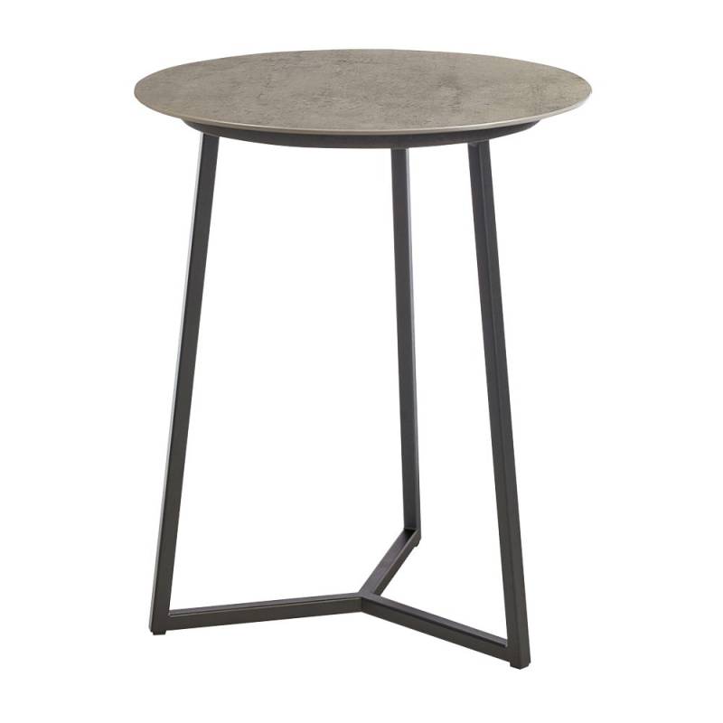 SCHÖNER WOHNEN-Kollektion Couchtisch CONNECT Ø ca. 40 cm, Höhe ca. 49 cm in Keramik beton von SCHÖNER WOHNEN-Kollektion