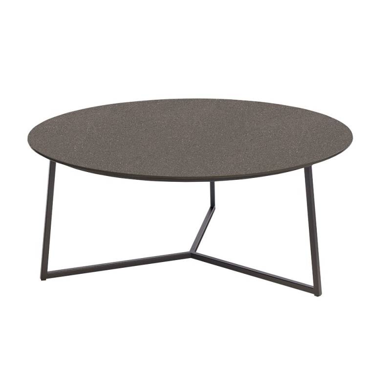 SCHÖNER WOHNEN-Kollektion Couchtisch CONNECT Ø ca. 83 cm, Höhe ca. 35 cm in Keramik pazifikgrau von SCHÖNER WOHNEN-Kollektion