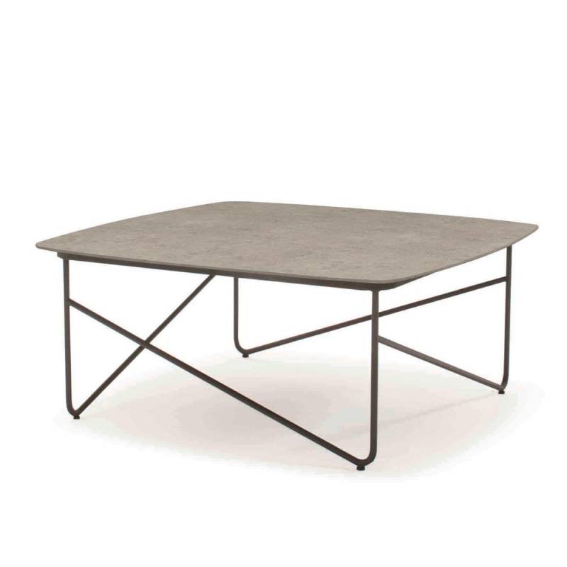 SCHÖNER WOHNEN-Kollektion Couchtisch SOLO ca. 83 x 83 cm, Höhe ca. 35 cm in Keramik beton von SCHÖNER WOHNEN-Kollektion