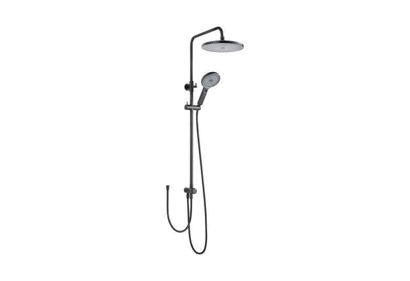 SCHÖNER WOHNEN-Kollektion Duschsystem BIELLA, Höhe 118 cm, Mattschwarz, Duschstange mit Regendusche von SCHÖNER WOHNEN-Kollektion