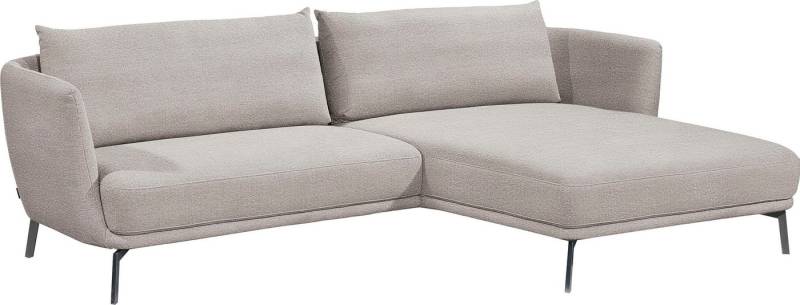 SCHÖNER WOHNEN-Kollektion Ecksofa Pearl, zeitlos und elegant, 5 Jahre Hersteller-Garantie, bequem, L-Form, Maße (B/H/T): 270/71/160 cm, Füße Metall von SCHÖNER WOHNEN-Kollektion