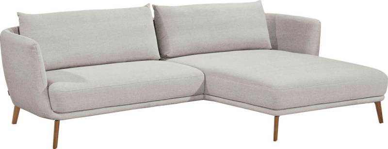 SCHÖNER WOHNEN-Kollektion Ecksofa Pearl - 5 Jahre Hersteller-Garantie, auch in Bouclé L-Form, Maße (B/H/T): 270/71/160 cm, Füße aus Massivholz von SCHÖNER WOHNEN-Kollektion