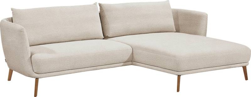 SCHÖNER WOHNEN-Kollektion Ecksofa Pearl - 5 Jahre Hersteller-Garantie, auch in Bouclé L-Form, Maße (B/H/T): 270/71/160 cm, Füße aus Massivholz von SCHÖNER WOHNEN-Kollektion
