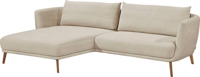 SCHÖNER WOHNEN-Kollektion Ecksofa Pearl - 5 Jahre Hersteller-Garantie, auch in Bouclé L-Form, Maße (B/H/T): 270/71/160 cm, Füße aus Massivholz von SCHÖNER WOHNEN-Kollektion