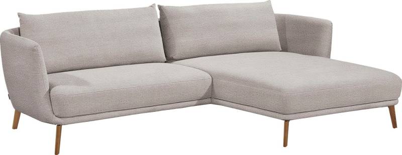 SCHÖNER WOHNEN-Kollektion Ecksofa Pearl - 5 Jahre Hersteller-Garantie, auch in Bouclé L-Form, Maße (B/H/T): 270/71/160 cm, Füße aus Massivholz von SCHÖNER WOHNEN-Kollektion