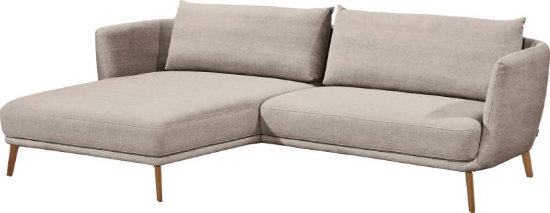 SCHÖNER WOHNEN-Kollektion Ecksofa Pearl - 5 Jahre Hersteller-Garantie, auch in Bouclé L-Form, Maße (B/H/T): 270/71/160 cm, Füße aus Massivholz von SCHÖNER WOHNEN-Kollektion
