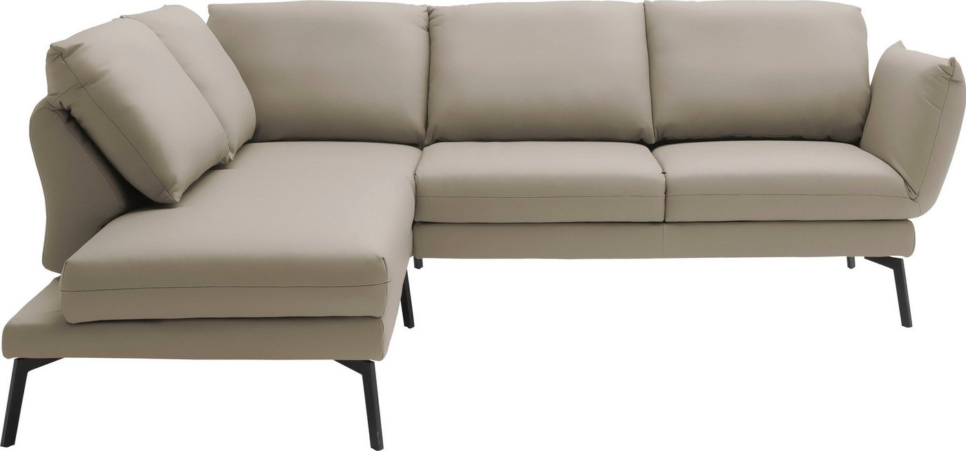 SCHÖNER WOHNEN-Kollektion Ecksofa Spin, Multifunktionssofa, bequem und hochwertige Verarbeitung, L-Form, Drehsitz-Funktion, USB-Anschluss, Armlehnfunktion, Rückenverstellung von SCHÖNER WOHNEN-Kollektion
