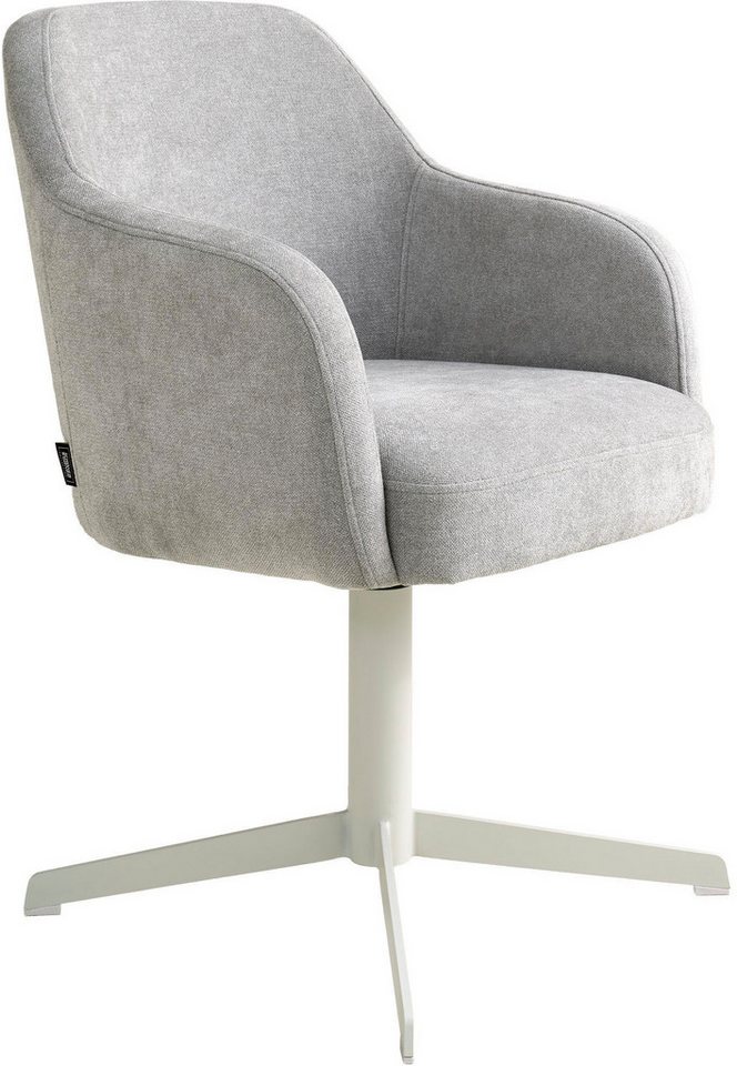 SCHÖNER WOHNEN-Kollektion Esszimmerstuhl MARLOY, 360° drehbar mit Rückholfunktion (1 St), mit Taschenfederkern, Bezug Webstoff, Untergestell pulverbeschichtet von SCHÖNER WOHNEN-Kollektion