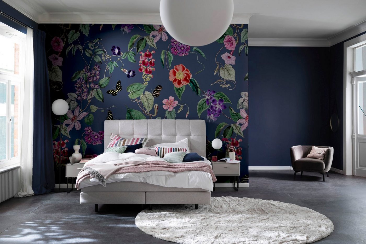 SCHÖNER WOHNEN-Kollektion Fototapete Blossom, glatt, matt, Blumen moderne Vliestapete für Wohnzimmer Schlafzimmer Küche von SCHÖNER WOHNEN-Kollektion