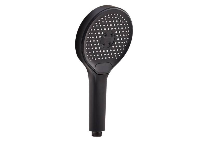 SCHÖNER WOHNEN-Kollektion Handbrause GLAIA, wassersparender Duschkopf rund, Mattschwarz, Duschbrause mit 3 Strahlarten von SCHÖNER WOHNEN-Kollektion