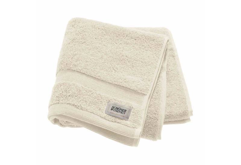SCHÖNER WOHNEN-Kollektion Handtuch CUDDLY Handtuch, Baumwolle (1-St), 50 x 100 cm in Offwhite von SCHÖNER WOHNEN-Kollektion