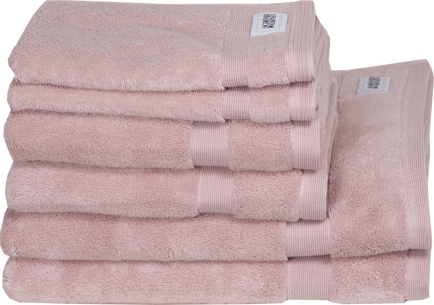 SCHÖNER WOHNEN-Kollektion Handtuch Set Cuddly, Frotteevelours (Set, 6-St), schnell trocknende Airtouch-Qualität von SCHÖNER WOHNEN-Kollektion