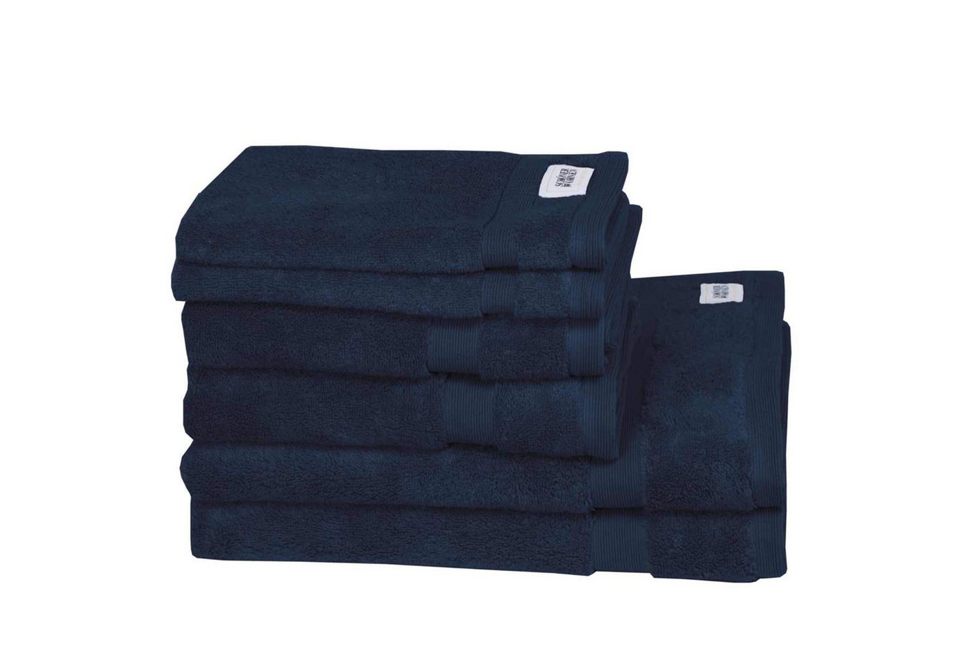 SCHÖNER WOHNEN-Kollektion Handtücher CUDDLY Handtuch, Baumwolle (Spar-Set, 6-St), 6er Set (2x 140x70 cm / 2x 100x50 cm / 2x 50x30 cm) in Nachtblau von SCHÖNER WOHNEN-Kollektion