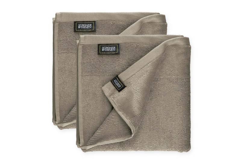 SCHÖNER WOHNEN-Kollektion Handtücher SENSE Handtuch, Baumwolle (Spar-Set, 2-St), 50 x 100 cm in Sand von SCHÖNER WOHNEN-Kollektion