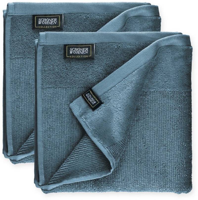 SCHÖNER WOHNEN-Kollektion Handtücher Sense, Frottee (2-St), mit Velourborte, hautschmeichelnde Airtouch Qualität, super weich von SCHÖNER WOHNEN-Kollektion
