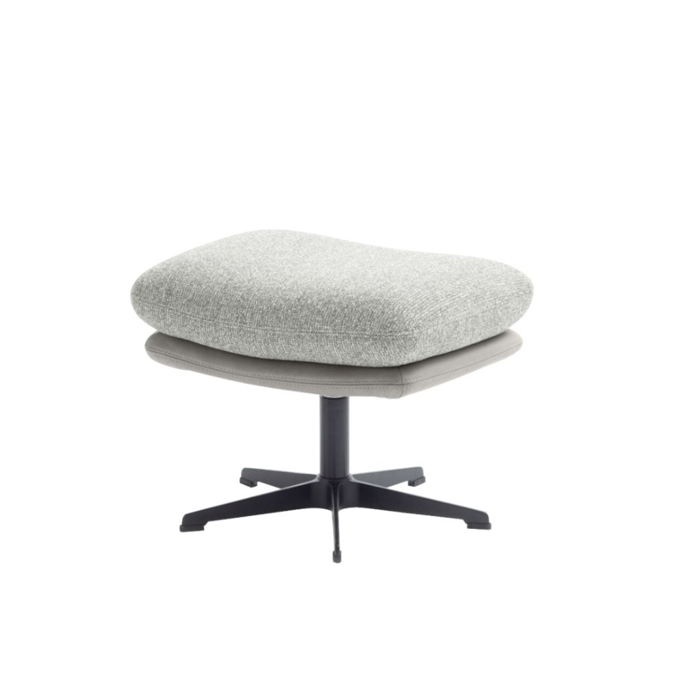 SCHÖNER WOHNEN-Kollektion Hocker KIKO in Stoff Sneak steel/Leder Evita light grey SCHÖNER WOHNEN-Kollektion Hocker KIKO in Stoff Sneak steel/Leder Evita light grey von SCHÖNER WOHNEN-Kollektion