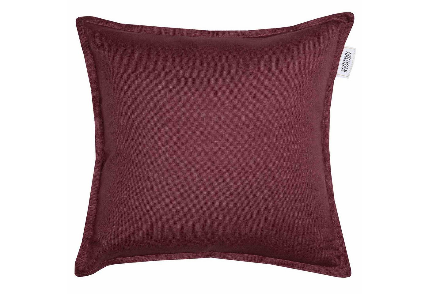 SCHÖNER WOHNEN-Kollektion Kissenhülle LINO Kissenhülle für Dekokissen, (1 Stück), 38 x 38 cm in Violett von SCHÖNER WOHNEN-Kollektion