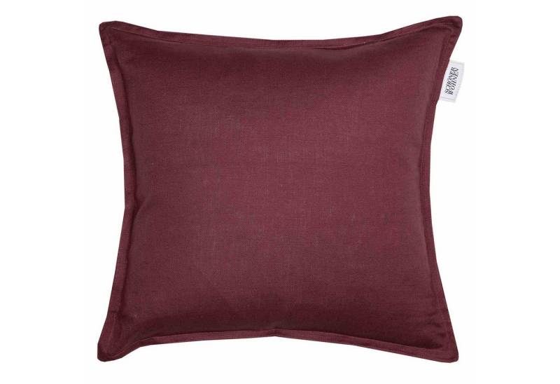 SCHÖNER WOHNEN-Kollektion Kissenhülle LINO Kissenhülle für Dekokissen, (1 Stück), 38 x 38 cm in Violett von SCHÖNER WOHNEN-Kollektion