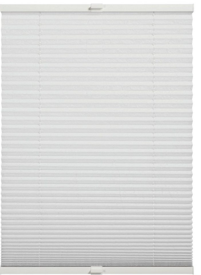 SCHÖNER WOHNEN-Kollektion Plissee Milla, blickdicht, mit Bohren, verspannt, verschraubt, verschraubt, silberne oder weiße Rollo-Technik von SCHÖNER WOHNEN-Kollektion