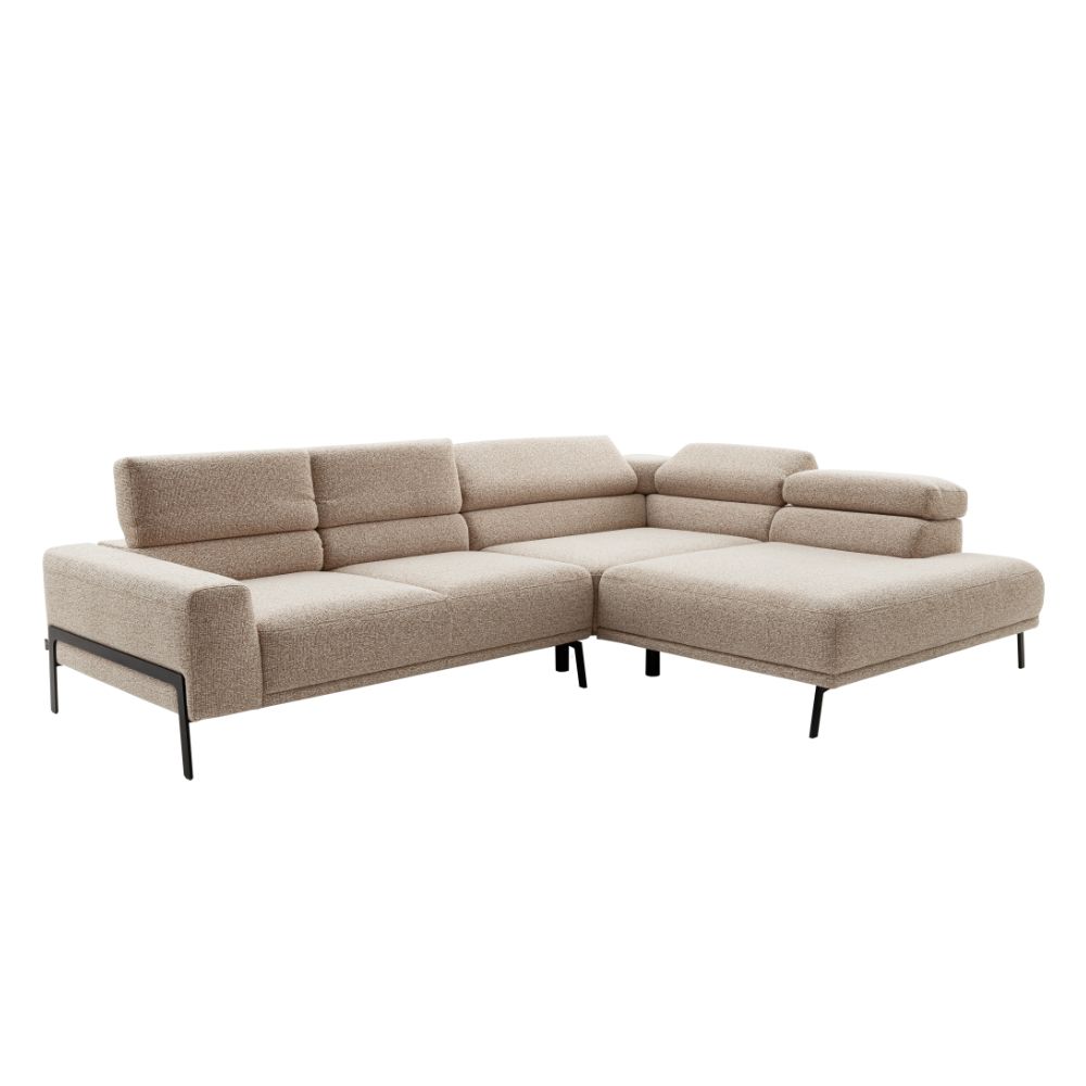 SCHÖNER WOHNEN-Kollektion Polsterecke TOSSA ca. B276 H74 T219 cm in Stoff Donna rusty melange von SCHÖNER WOHNEN-Kollektion