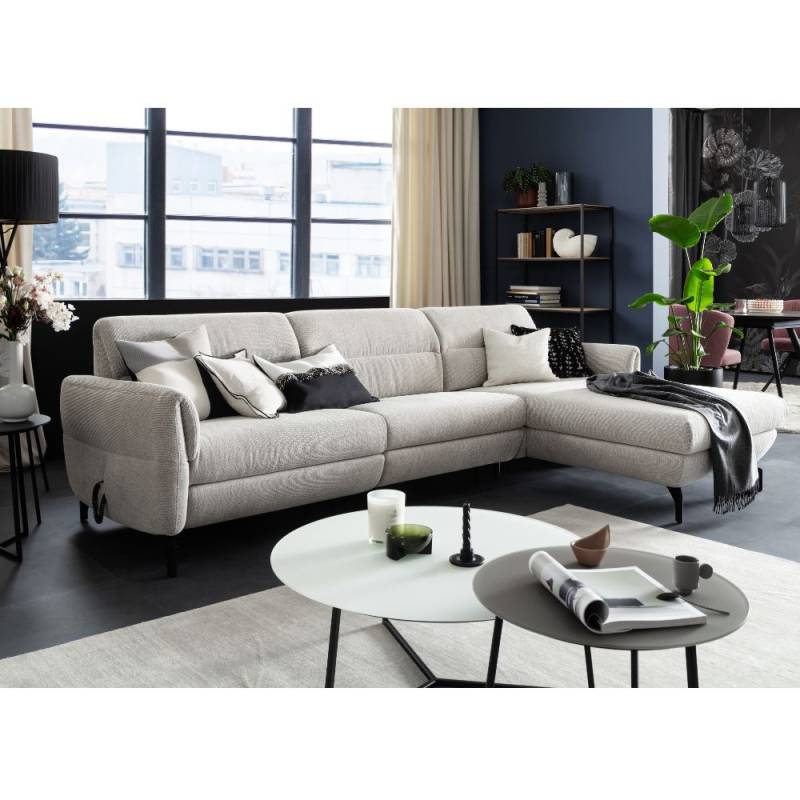 SCHÖNER WOHNEN-Kollektion Polsterrundecke SALERNO ca. 299 x 187 cm in Stoff Sneak beige von SCHÖNER WOHNEN-Kollektion