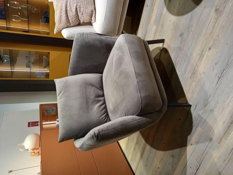 SCHÖNER WOHNEN-Kollektion Sessel PEARL in Stoff Velvet stone von SCHÖNER WOHNEN-Kollektion