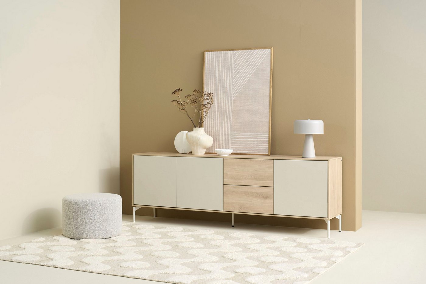 SCHÖNER WOHNEN-Kollektion Sideboard LABOE (1 St), 150 cm oder 200 cm mit push to open Funktion von SCHÖNER WOHNEN-Kollektion