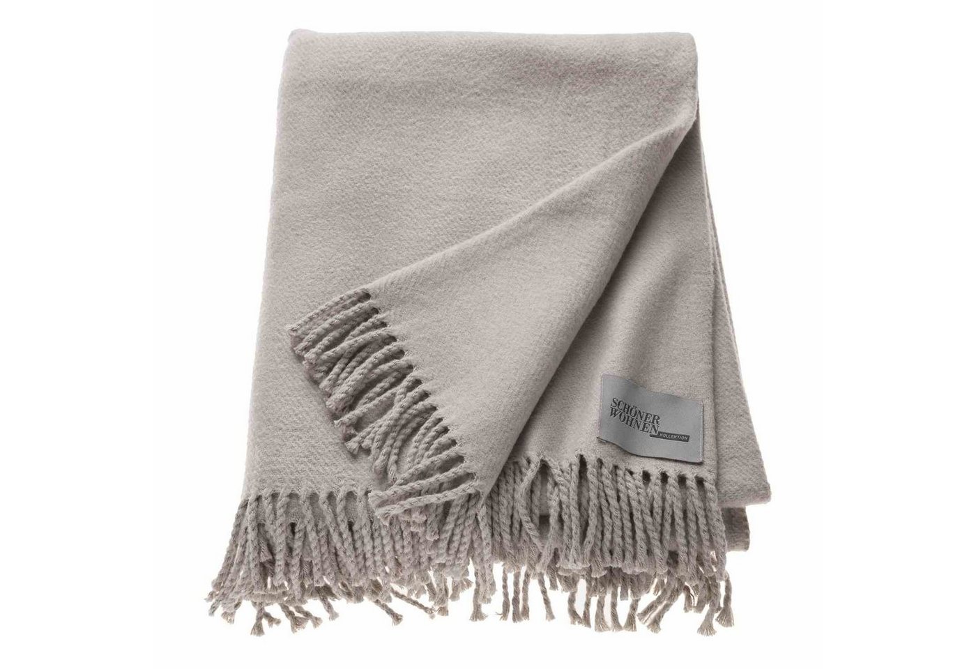 SCHÖNER WOHNEN-Kollektion Tagesdecke BASICS Tagesdecke, 140 x 200 cm in Hellgrau von SCHÖNER WOHNEN-Kollektion