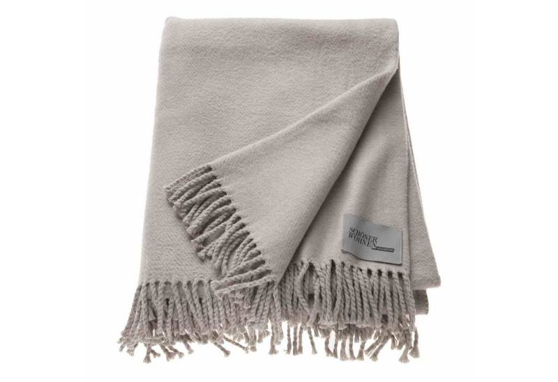 SCHÖNER WOHNEN-Kollektion Tagesdecke BASICS Tagesdecke, 140 x 200 cm in Hellgrau von SCHÖNER WOHNEN-Kollektion