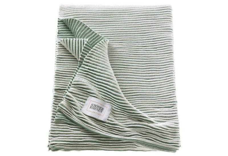 SCHÖNER WOHNEN-Kollektion Tagesdecke LIV Tagesdecke, 130 x 170 cm in Mint von SCHÖNER WOHNEN-Kollektion