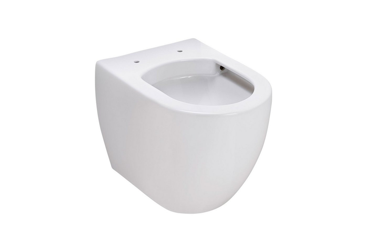 SCHÖNER WOHNEN-Kollektion Tiefspül-WC Wand-WC ANTUS, wandhängend, Abgang waagerecht, Weiß, spülrandlose Keramik Hänge Toilette, Abgang waagerecht von SCHÖNER WOHNEN-Kollektion