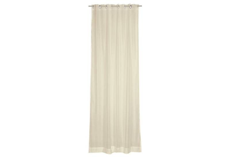 SCHÖNER WOHNEN-Kollektion Vorhang SOLID Transparenter Ösenvorhang (1 St), Öse, Polyester, 140 x 250 cm in Beige von SCHÖNER WOHNEN-Kollektion