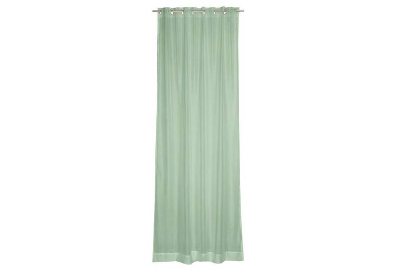 SCHÖNER WOHNEN-Kollektion Vorhang SOLID Transparenter Ösenvorhang, Öse (1 St), Polyester, 140 x 250 cm in Grün von SCHÖNER WOHNEN-Kollektion