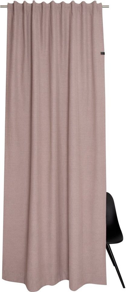 SCHÖNER WOHNEN-Kollektion Vorhang Solo, Multifunktionsband (1 St), blickdicht, Jacquard, mit Lederapplikation von SCHÖNER WOHNEN-Kollektion