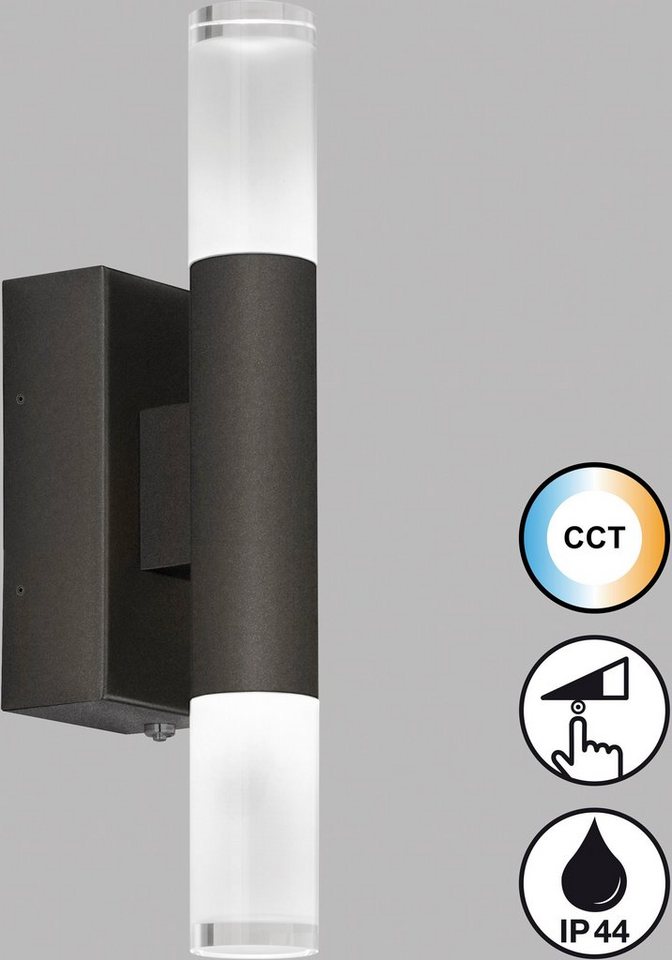 SCHÖNER WOHNEN-Kollektion Wandleuchte Twice, LED fest integriert, 1x LED 5,5 Watt, 2700/ 3350/ 4000 Kelvin CCT-Steuerung,dimmbar SCHÖNER WOHNEN-Kollektion Wandleuchte Twice, LED fest integriert, 1x LED 5,5 Watt, 2700/ 3350/ 4000 Kelvin CCT-Steuerung,dimmbar von SCHÖNER WOHNEN-Kollektion