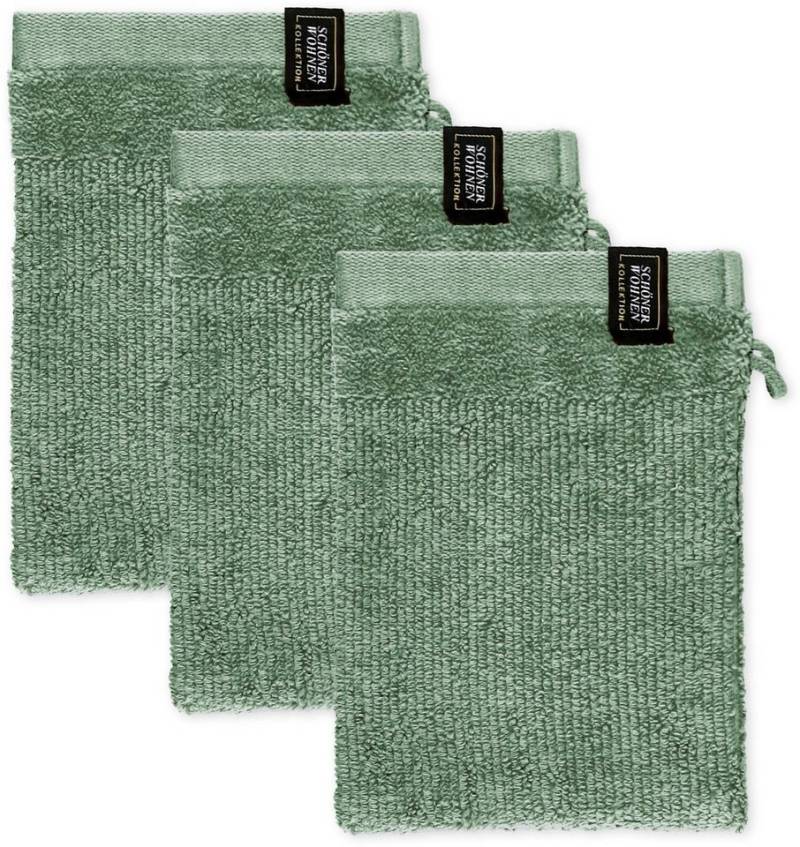 SCHÖNER WOHNEN-Kollektion Waschhandschuh Sense, (Packung, 3-St) von SCHÖNER WOHNEN-Kollektion