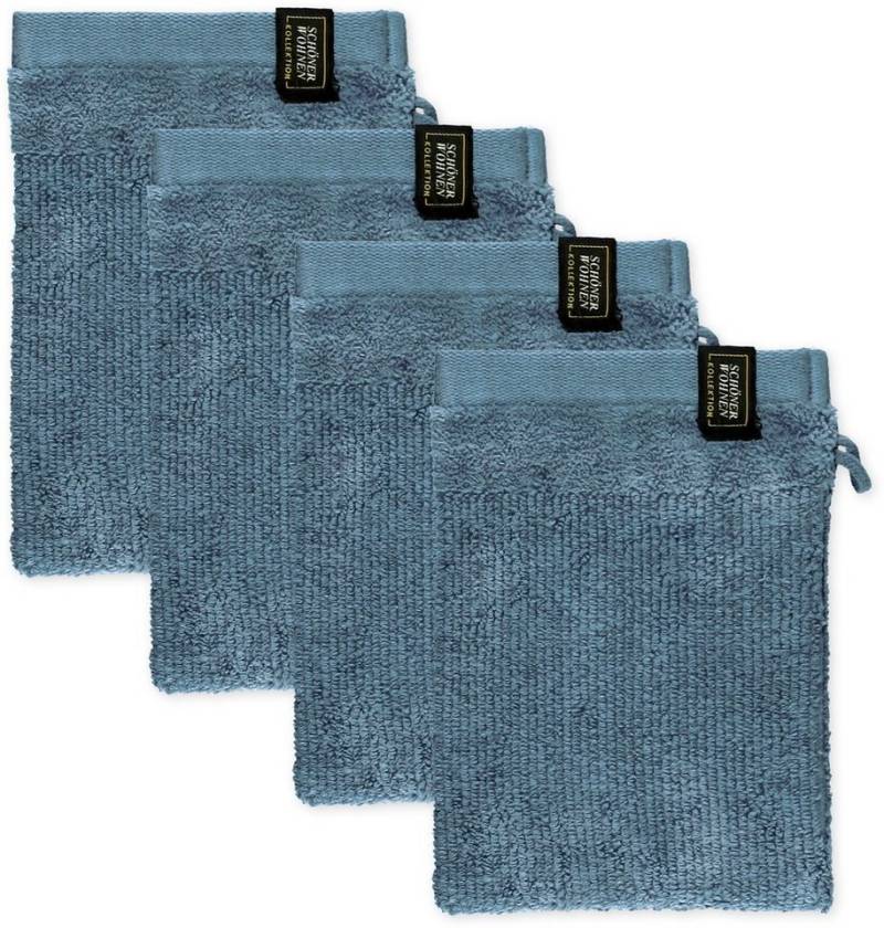 SCHÖNER WOHNEN-Kollektion Waschhandschuh Sense, (Packung, 4-St) von SCHÖNER WOHNEN-Kollektion