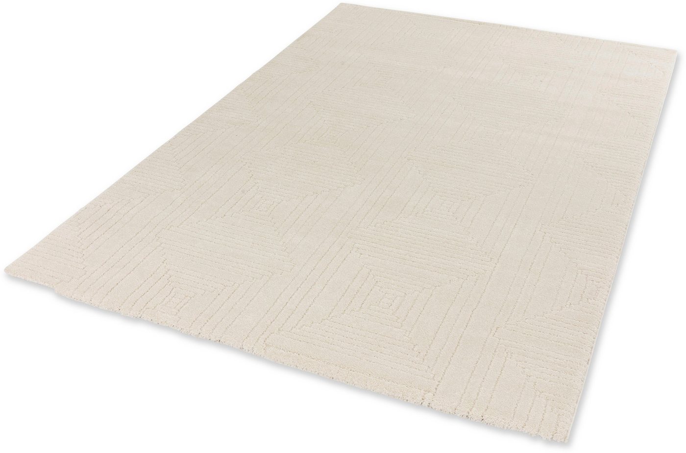 Teppich Pure 6317-243, SCHÖNER WOHNEN-Kollektion, rechteckig, Höhe: 22 mm, Kurzflor, Hoch Tief Struktur, Wohnzimmer, Schöner Wohnen Kollektion von SCHÖNER WOHNEN-Kollektion