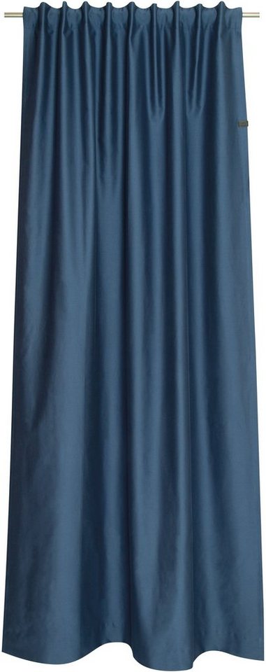 SCHÖNER WOHNEN-Kollektion Vorhang Soft, Multifunktionsband (1 St), blickdicht, Jacquard, mit Lederapplikation von SCHÖNER WOHNEN-Kollektion