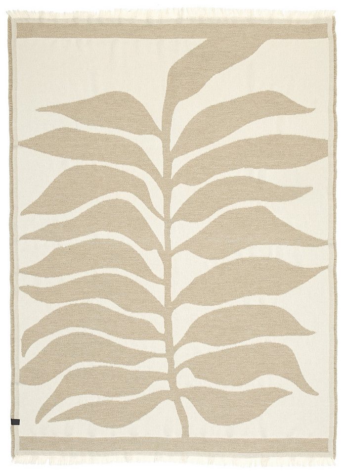 Wohndecke View, SCHÖNER WOHNEN-Kollektion, mit zweifarbigem Blättermotiv Wohndecke View, SCHÖNER WOHNEN-Kollektion, mit zweifarbigem Blättermotiv von SCHÖNER WOHNEN-Kollektion