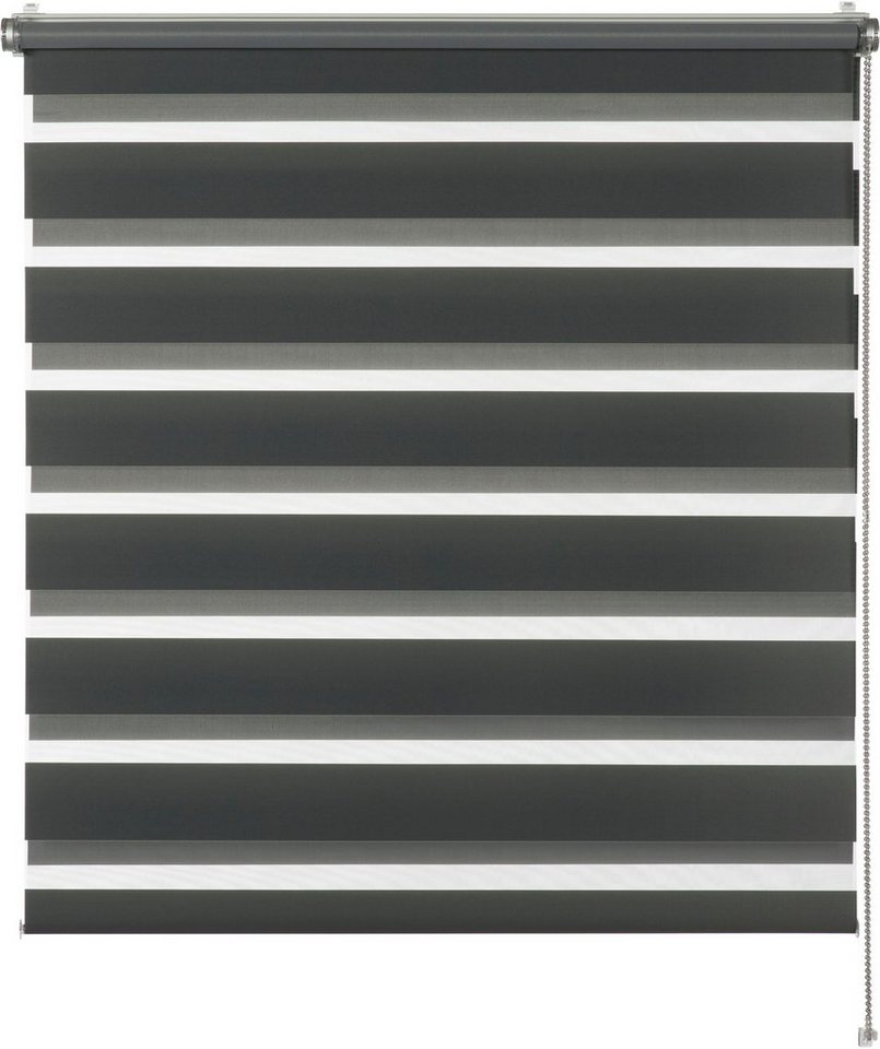 Doppelrollo Tilda, SCHÖNER WOHNEN-Kollektion, transparent, mit Bohren/ohne Bohren, freihängend, Klemmfix, geklemmt, silberne oder weiße Rollo-Technik von SCHÖNER WOHNEN-Kollektion
