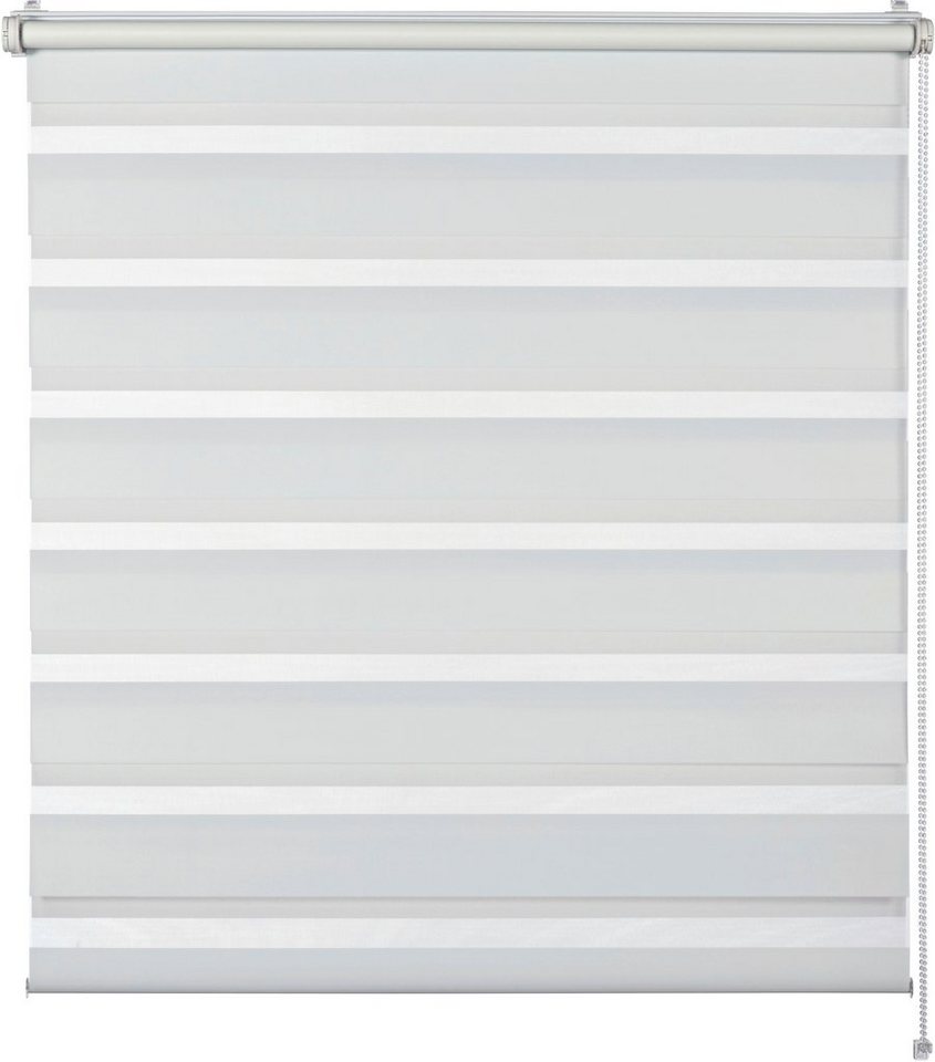 Doppelrollo Tilda, SCHÖNER WOHNEN-Kollektion, transparent, mit Bohren/ohne Bohren, freihängend, Klemmfix, geklemmt, silberne oder weiße Rollo-Technik von SCHÖNER WOHNEN-Kollektion