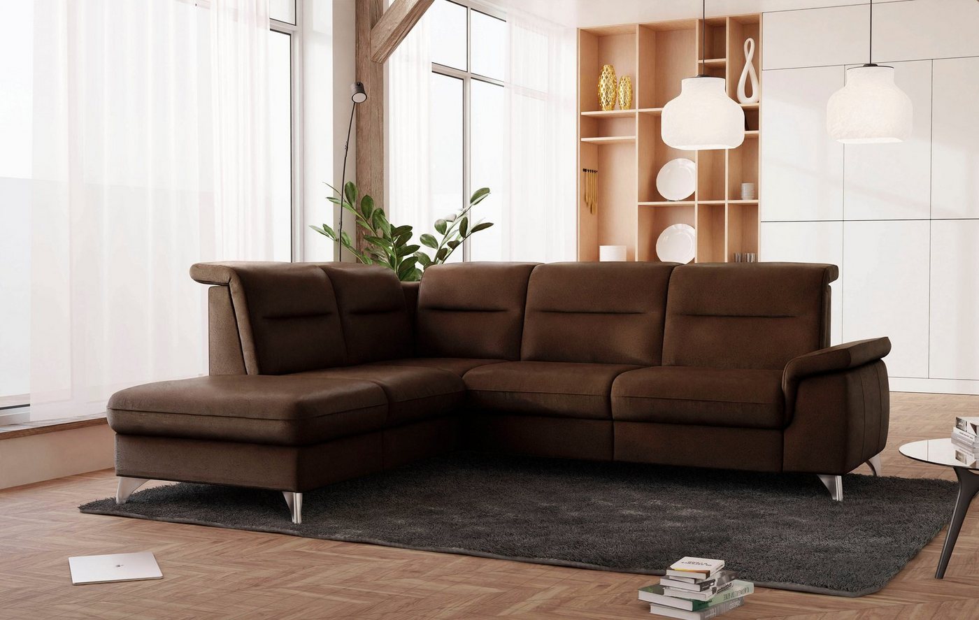 sit&more Ecksofa Astoria L-Form, wahlweise mit motorischer Relaxfunktion von sit&more