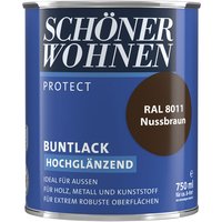 SCHÖNER WOHNEN Buntlack, nussbraun , hochglänzend von SCHÖNER WOHNEN