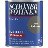 SCHÖNER WOHNEN Buntlack »Protect«, erdbraun , seidenmatt von SCHÖNER WOHNEN